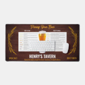 ビールのペアリング デスクマット (キーボード&マウス)