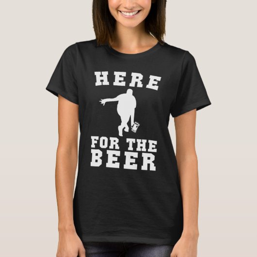 ビールのボーリング Tシャツ (正面)