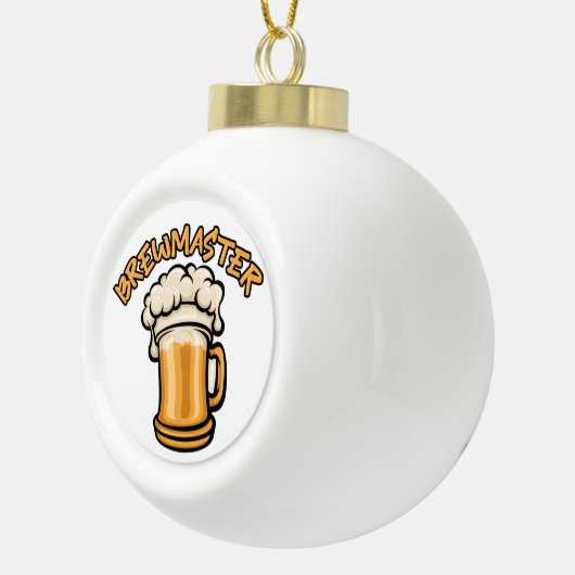 ビールのマグが必要なブルワーマスター セラミックボールオーナメント (右)