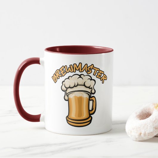 ビールのマグが必要なブルワーマスター マグカップ (ドーナツ)