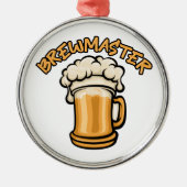 ビールのマグが必要なブルワーマスター メタルオーナメント (正面)