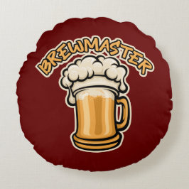 ビールのマグが必要なブルワーマスター ラウンドクッション