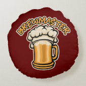 ビールのマグが必要なブルワーマスター ラウンドクッション (裏面)