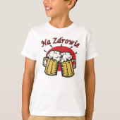 ビールのマグでナズドローウィートースト Tシャツ (正面)