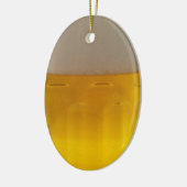 ビールのマグカップ セラミックオーナメント (左)