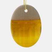 ビールのマグカップ セラミックオーナメント (裏面)