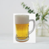 ビールのマグカップ ポストカード (スタンド正面)