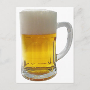 ビールのマグカップ ポストカード