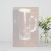 ビールのマグ（背の高い） 便箋 (スタンド正面)