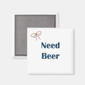 ビールのリマインダー磁石が必要 マグネット (正面/裏面)