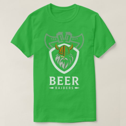 ビールのレイダース Tシャツ (デザイン正面)