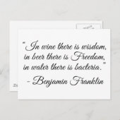 ビールの中に自由がある! ポストカード (正面/裏面)