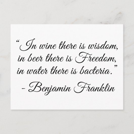 ビールの中に自由がある! ポストカード (正面)