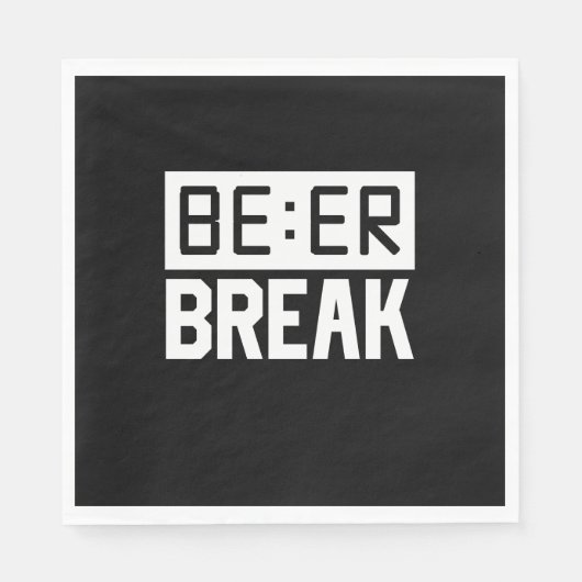 ビールの休憩 スタンダードランチョンナプキン (正面)