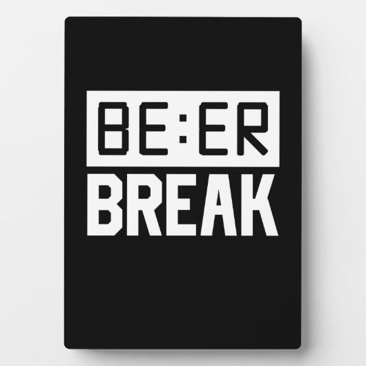 ビールの休憩 フォトプラーク (正面)