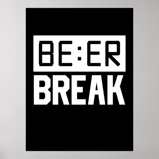 ビールの休憩 ポスター (正面)
