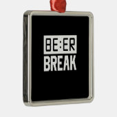 ビールの休憩 メタルオーナメント (右)
