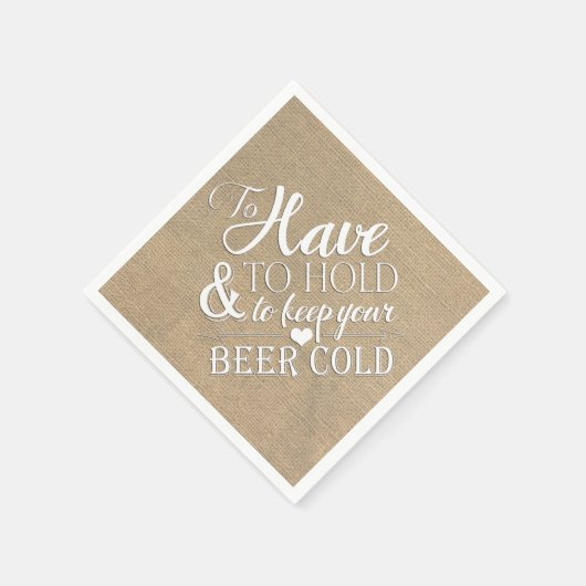 ビールの冷保たいザラ結婚ップ スタンダードカクテルナプキン (角)