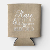 ビールの冷保たいザラ結婚ップ 缶クーラー (正面)