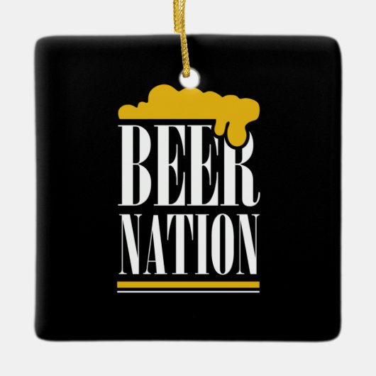 ビールの国 セラミックオーナメント (正面)