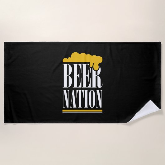 ビールの国 ビーチタオル (正面)