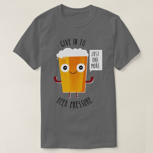 ビールの圧力 Tシャツ (デザイン正面)