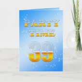 ビールの多くを持つ第39誕生日のパーティの招待状 招待状 (正面)