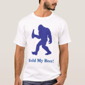 ビールの大足を握る Tシャツ (正面)
