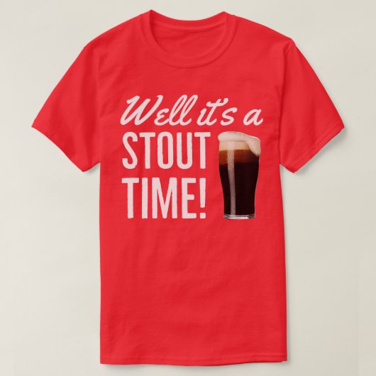 ビールの好い方がどっしりした時間だ Tシャツ (デザイン正面)