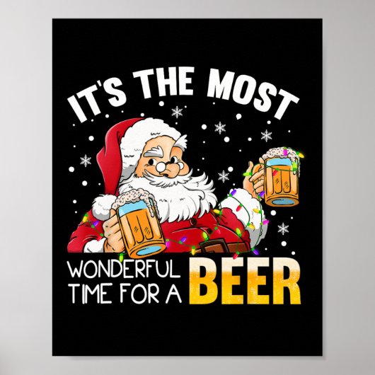 ビールの季節ですクリスマス S ポスター (正面)