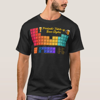 ビールの定期的な表スタイルYey Science Tシャツ