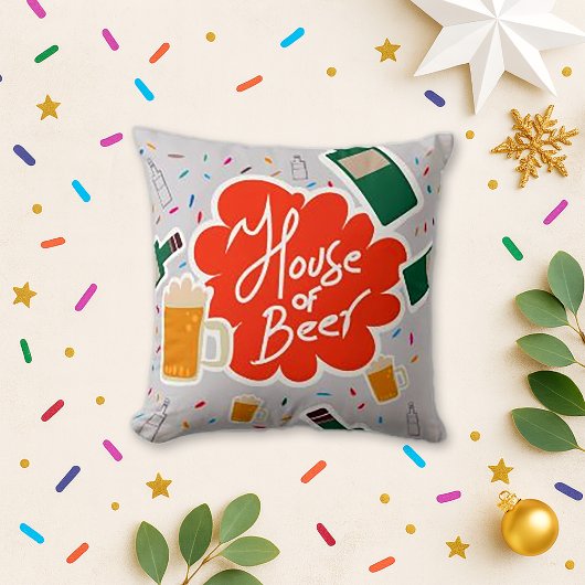 ビールの家 クッション