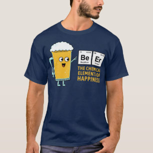 ビールの幸福の化学薬品 Tシャツ