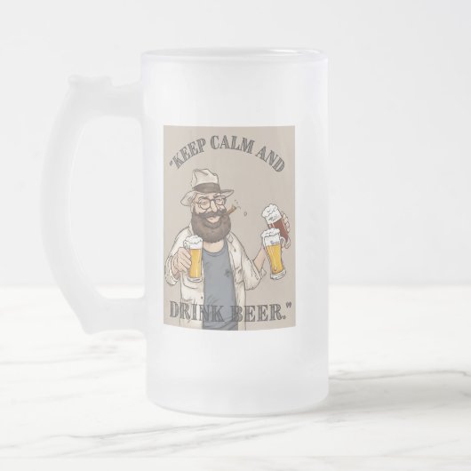 ビールの引用 フロストグラスビールジョッキ (左)