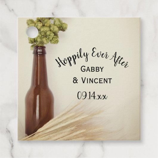 ビールの後にホップスコムギをホッ結婚プで乾燥 フェイバータグ (正面)