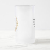 「ビールの意味」 モノグラムビールマグ フロストグラスビールジョッキ (中央)