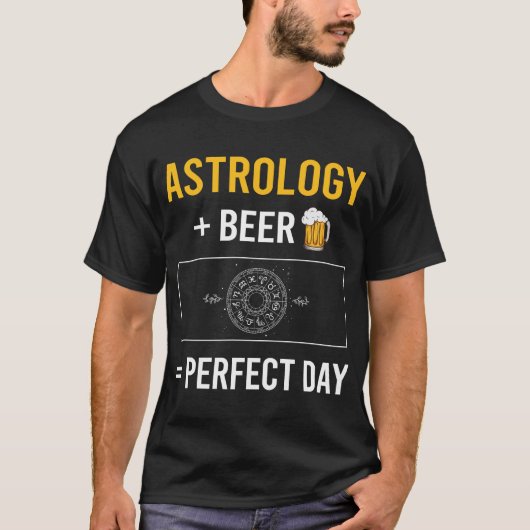 ビールの日の占星術 Tシャツ (正面)
