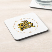 ビールの時計だ。 コースター (左側)