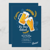 ビールの時計だ 招待状 (正面/裏面)