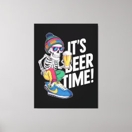 ビールの時間だ キャンバスプリント