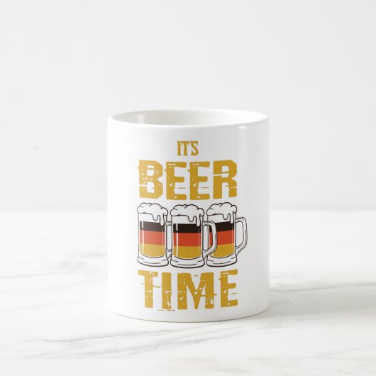 ビールの時間だ コーヒーマグカップ (中央)