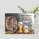 ビールの樽の招待状 招待状 (スタンド正面)
