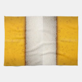 ビールの泡が閉まる キッチンタオル (横)