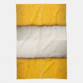 ビールの泡が閉まる キッチンタオル (縦)