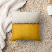 ビールの泡が閉まる クッション (ブランケット)