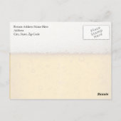 ビールの泡が閉まる ポストカード (裏面)