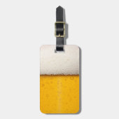 ビールの泡が閉まる ラゲッジタグ (正面縦)