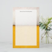 ビールの泡のクローズアップ 便箋 (スタンド正面)