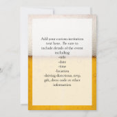 ビールの泡のクローズアップ 招待状 (裏面)