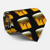 ビールの泡立った新鮮なマグカップ ネクタイ (ロール)